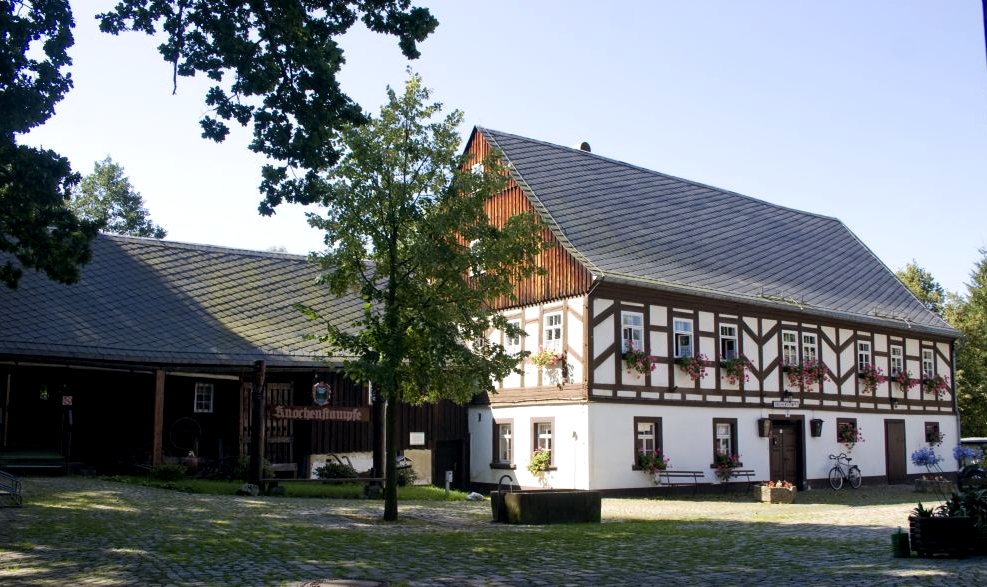 Knochenstampfe Zwönitz Außenansicht (Foto Stadt Zwönitz)