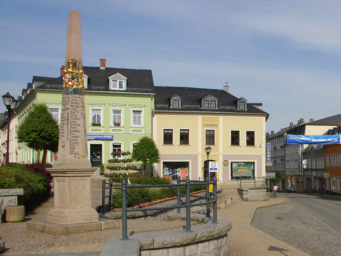 Postmeilensäule Zwönitz (Foto Stadt Zwönitz)