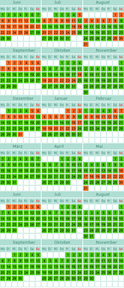 mein Belegungskalender